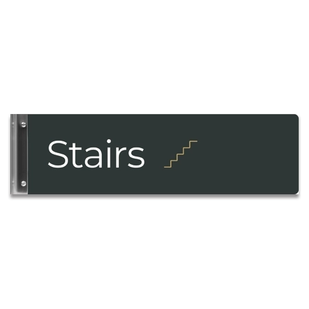 Stairs Flag Overhead Sign