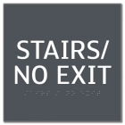 "Stairs/No Exit" Egress Sign - CA Compliant