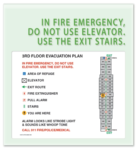 Standard Elevator Evacuation Plans - NYC Compliant
