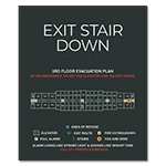 Standard Stairway Evacuation Plans - California Compliant