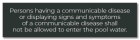State Pool Sign - Communicable Disease - Tennessee Compliant