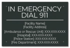 State Pool Sign - Emergency Information