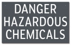 State Pool Sign - Hazardous Chemicals - Indiana Compliant