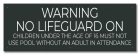 State Pool Sign - No Lifeguard - Nebraska Compliant