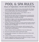 State Pool Sign - Pool & Spa Rules - New Jersey Compliant