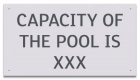 State Pool Sign - Pool Capacity - Montana Compliant