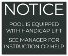 State Pool Sign - Pool Lift - Illinois Compliant