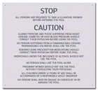 State Pool Sign - Pool Rules and Regulations - Mobile, AL Compliant