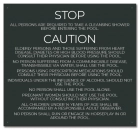 State Pool Sign - Pool Rules and Regulations - Mobile, AL Compliant