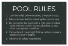State Pool Sign - Pool Rules - Arizona Compliant