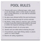State Pool Sign - Pool Rules - Arizona Compliant