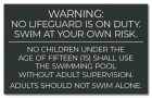 State Pool Sign - Pool Rules - DC Compliant