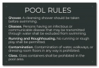 State Pool Sign - Pool Rules - Idaho Compliant