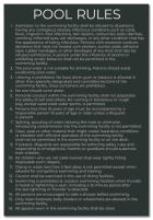 State Pool Sign - Pool Rules - Illinois Compliant