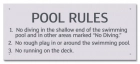 State Pool Sign - Pool Rules - Iowa Compliant