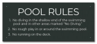 State Pool Sign - Pool Rules - Iowa Compliant