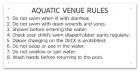 State Pool Sign - Pool Rules - New Mexico