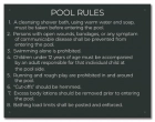State Pool Sign - Pool Rules - OK Compliant