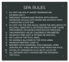 State Pool Sign - Spa Rules - Alabama Compliant
