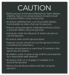 State Pool Sign - Spa Rules - Arkansas Compliant