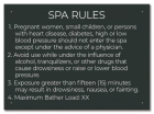 State Pool Sign - Spa Rules - Indiana Compliant