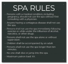 State Pool Sign - Spa Rules - Iowa Compliant