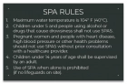 State Pool Sign - Spa Rules - Mississippi