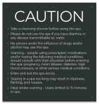 State Pool Sign - Spa Rules - Montana Compliant