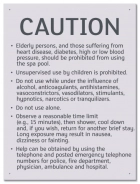 State Pool Sign - Spa Rules - New York Compliant