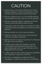 State Pool Sign - Spa Rules - Utah Compliant