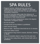 State Pool Sign - Spa Rules - Virginia Compliant