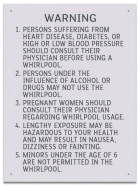 State Pool Sign - Spa Rules - Wisconsin Compliant