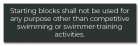 State Pool Sign - Starting Blocks - New York City Compliant