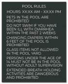 State Pool Signs - Pool Rules - Texas Compliant