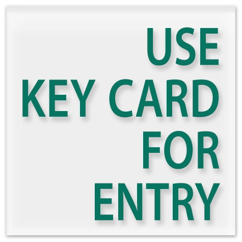 Use Key Card For Entry