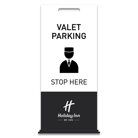 Valet Parking Free-Standing Floor Sign