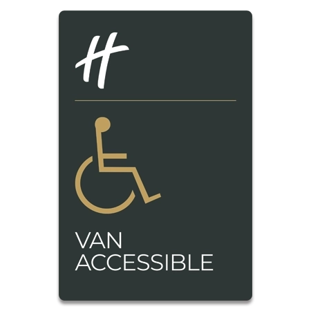 Van Accessible Parking Sign w/ISA Symbol