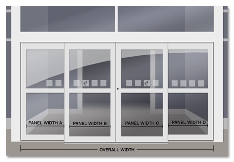 Vinyl Graphics for Holiday Inn 4-Panel Sliding Door