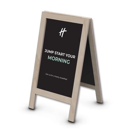 Welcome A-Frame: Natural Wood