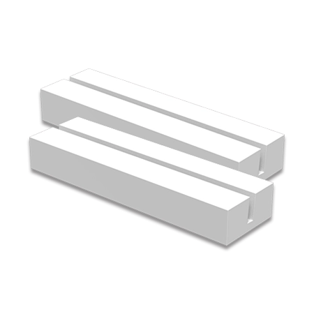 White Acrylic Easel for Chafing Dish Menu IDs - 2-Pack