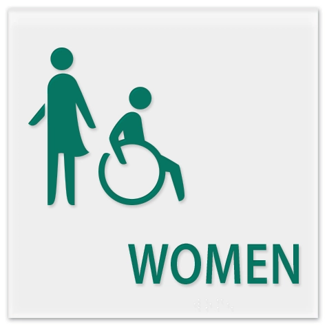 Women Sign w/Female & ISA Symbols