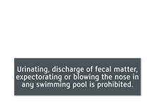 Pool/Spa Signs