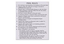 Pool/Spa Signs