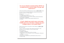 Human Trafficking Signs