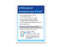 Human Trafficking Signs