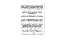 Human Trafficking Signs