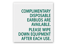 Fitness Center/Laundry Signs