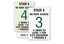 Stairway ID Signs