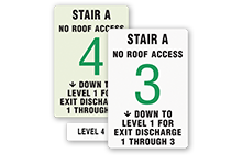 Stairway ID Signs