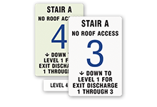 Stairway ID Signs